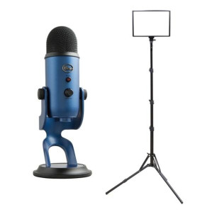 [큐브모아] PC마이크+조명 세트 6/블루 예티+큐브라이트45 17인치 와이드 LED 조명 패키지 > 영상가전