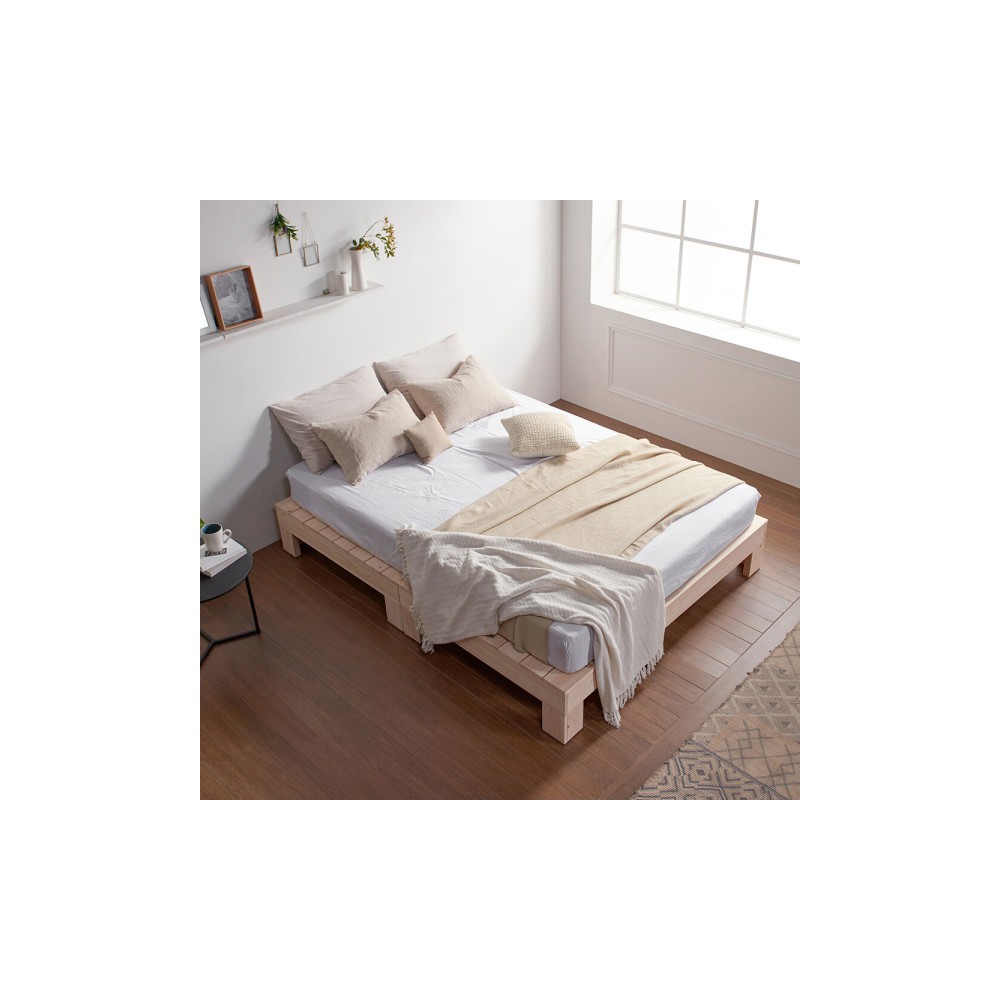 히노끼 편백나무 100% 원목침대 평상/수납 침대프레임 /싱글/슈퍼싱글/퀸/킹 매트리스 사은 행사