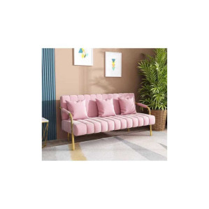 패브릭 3인 소파 골드 네일샵 매장 병원 라운지 카페