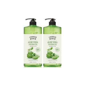 캐리비안비치 대용량 알로에 수딩젤 1000ml 2개 / 수분크림
