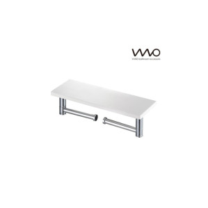 고급 인조대리석 선반 이중 휴지걸이 바노테크